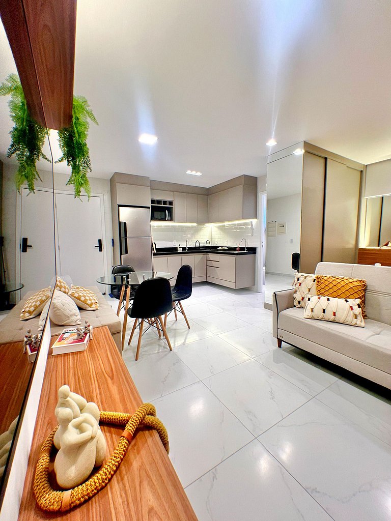 Lujo | Gym | Coworking | WiFi 1Gb | Beira-Mar 4min