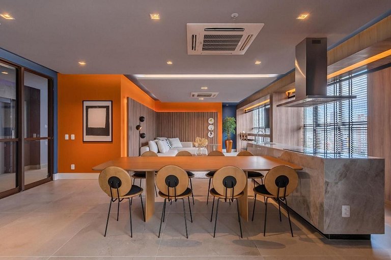 Lujo | Gym | Coworking | WiFi 1Gb | Beira-Mar 4min