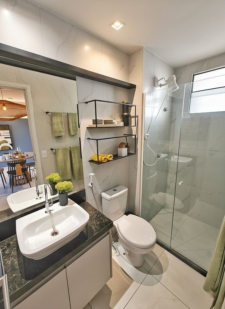Cobertura Vista Mar | Gym | Coworking | WiFi 1Gb