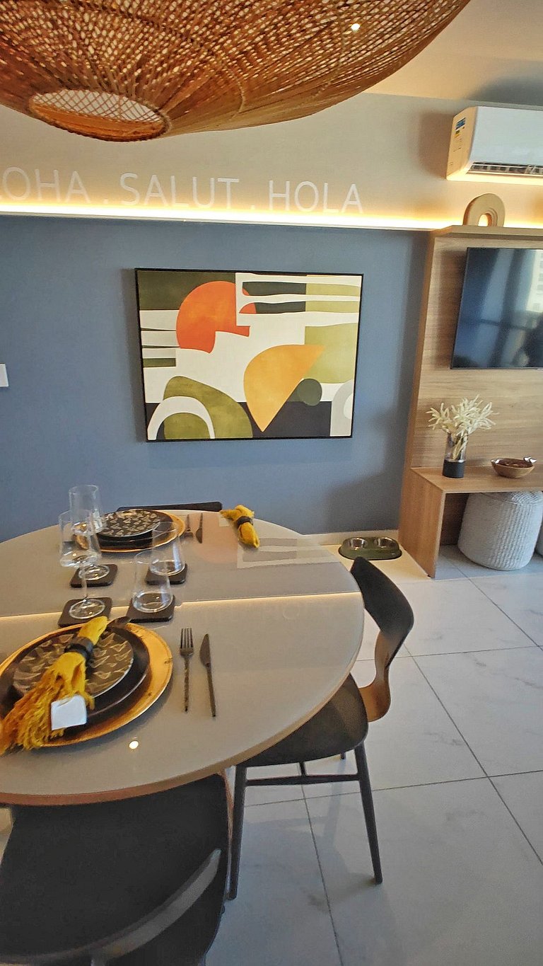 Cobertura Vista Mar | Gym | Coworking | WiFi 1Gb